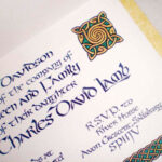 Celtic Style Wedding Invitation