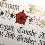 Detail from a Medieval style seating plan