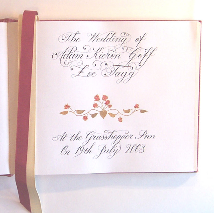 Guest Book Front Page